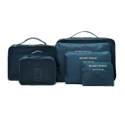 6pcs Toiletry Travel Cosmetic Case Vanity Storage Organiser Bag