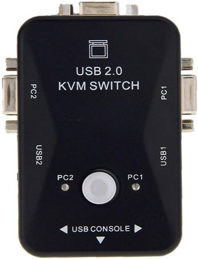 UniQue KVM 2 Port VGA USB 2.0 Manual Switch