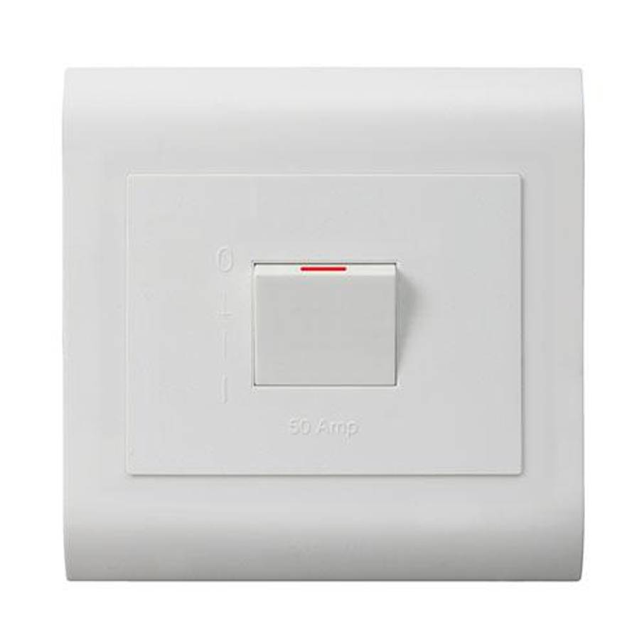 Lesco 50A Pipelli 2 Pole Flush Isolator Switch