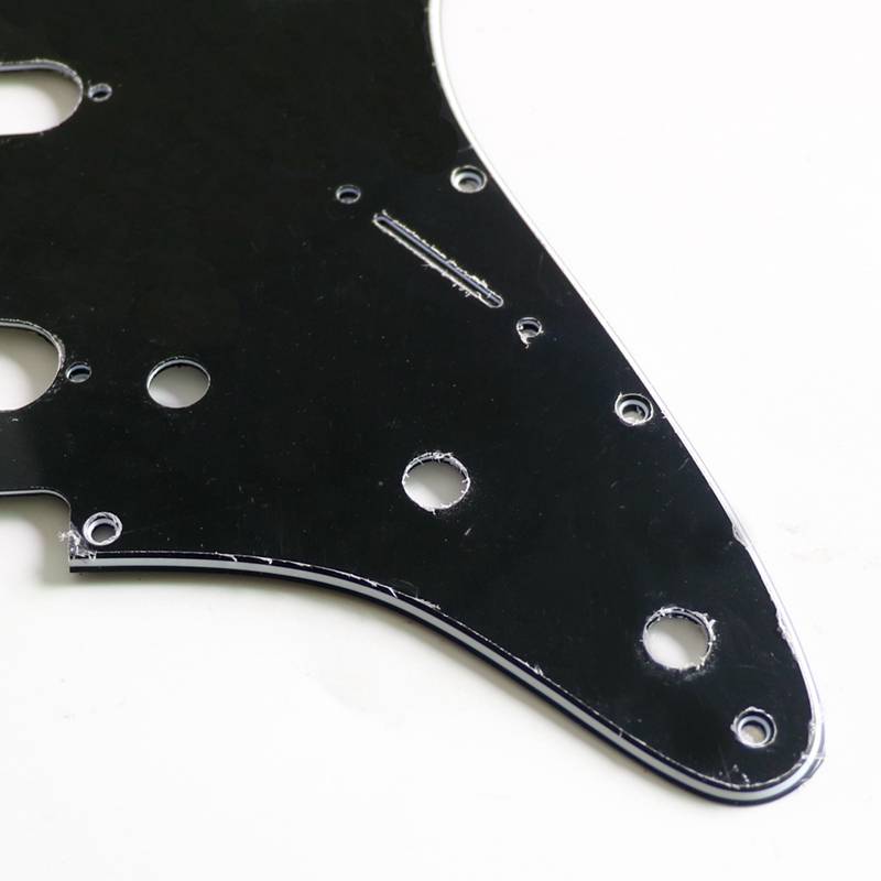 S/S/S Black 3ply Strat Style Pickguard