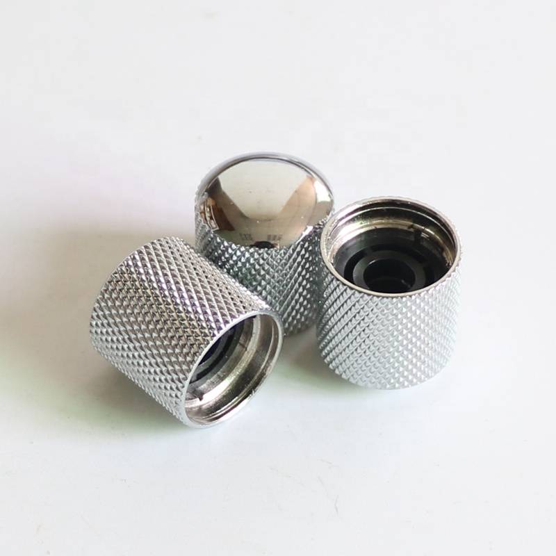 Chrome Metal Knob - Push On (single)