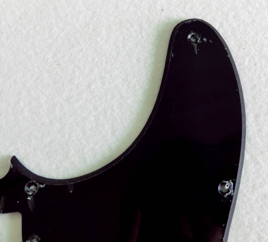 Black 3ply Humbucker Tele Style Pickguard