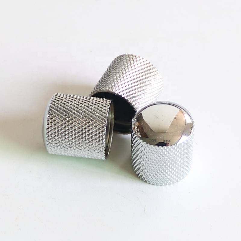 Chrome Metal Knob - Push On (single)