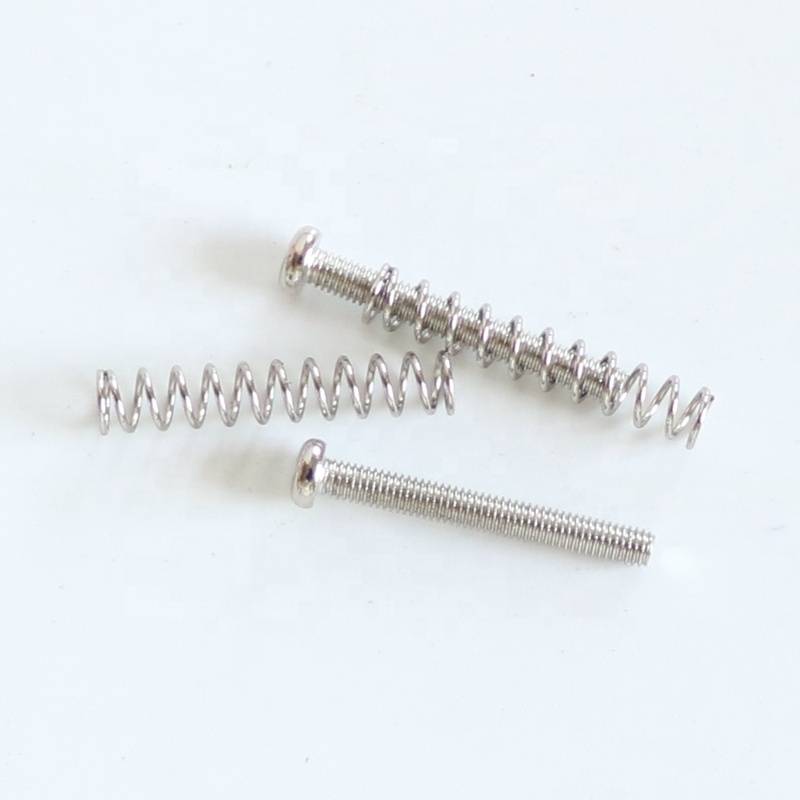 2.5mm USA Humbucker Pickup Screw & Spring - Set of 2