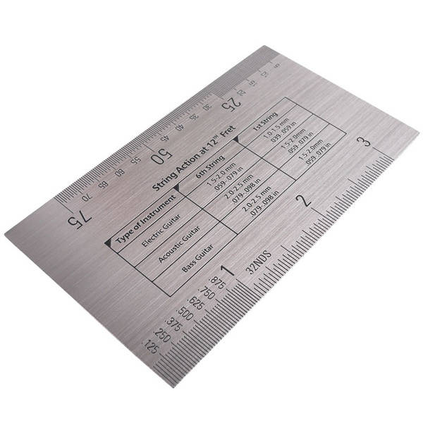Baroque String Action Ruler - Stainless Steel