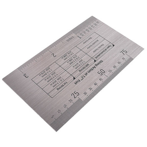 Baroque String Action Ruler - Stainless Steel