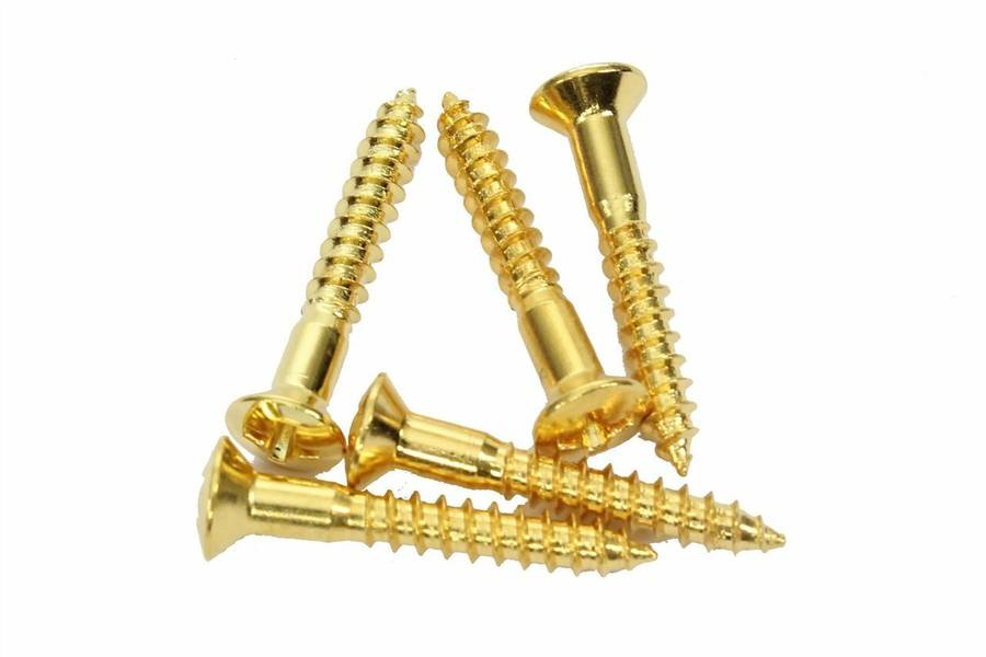 Guitar Bridge Screws for Telecaster bridge or Strap Button (each)