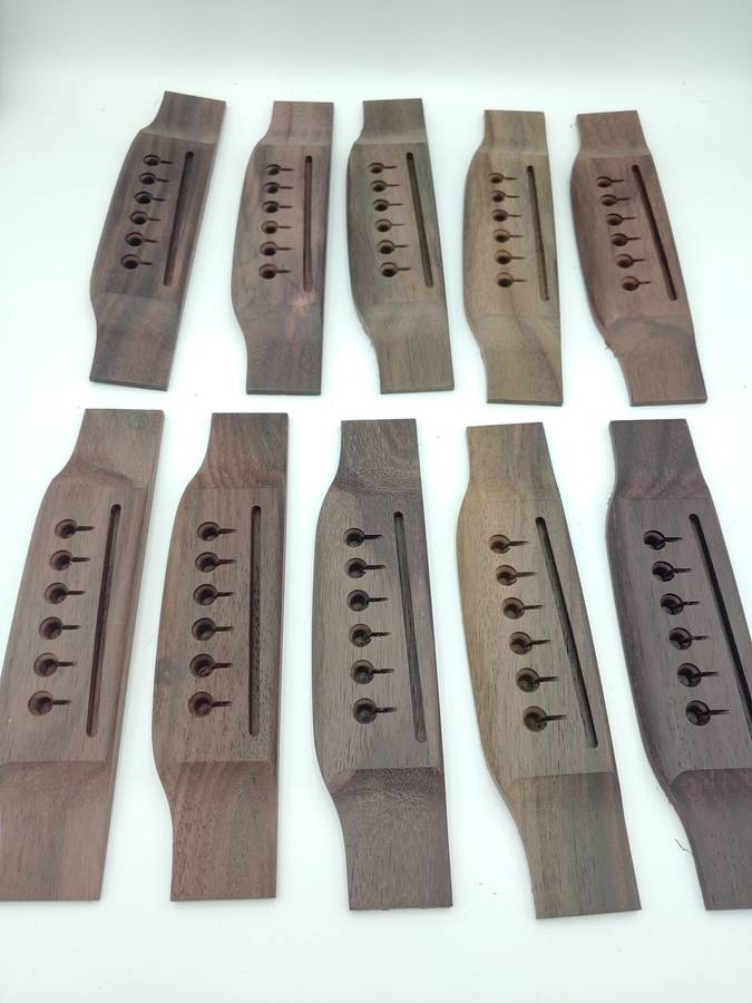 152.5MM Rosewood Bridge for 6 String Acoustic Guitars With Modified String Slits