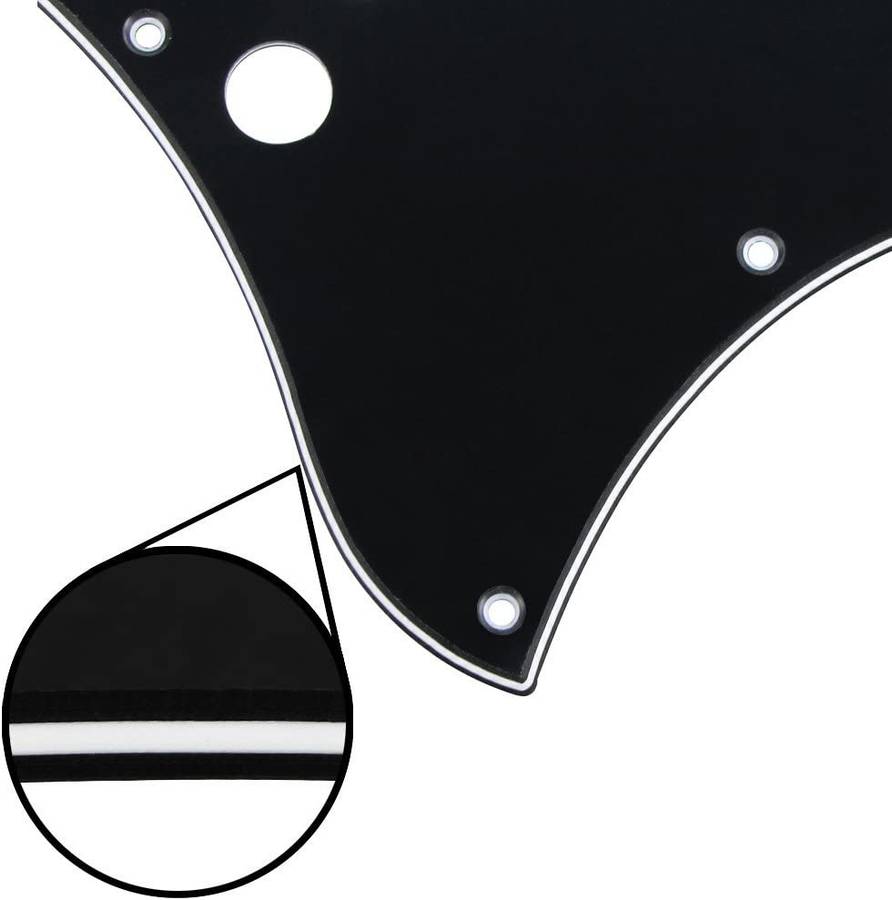 Black Full size SG guitar pickguard 
