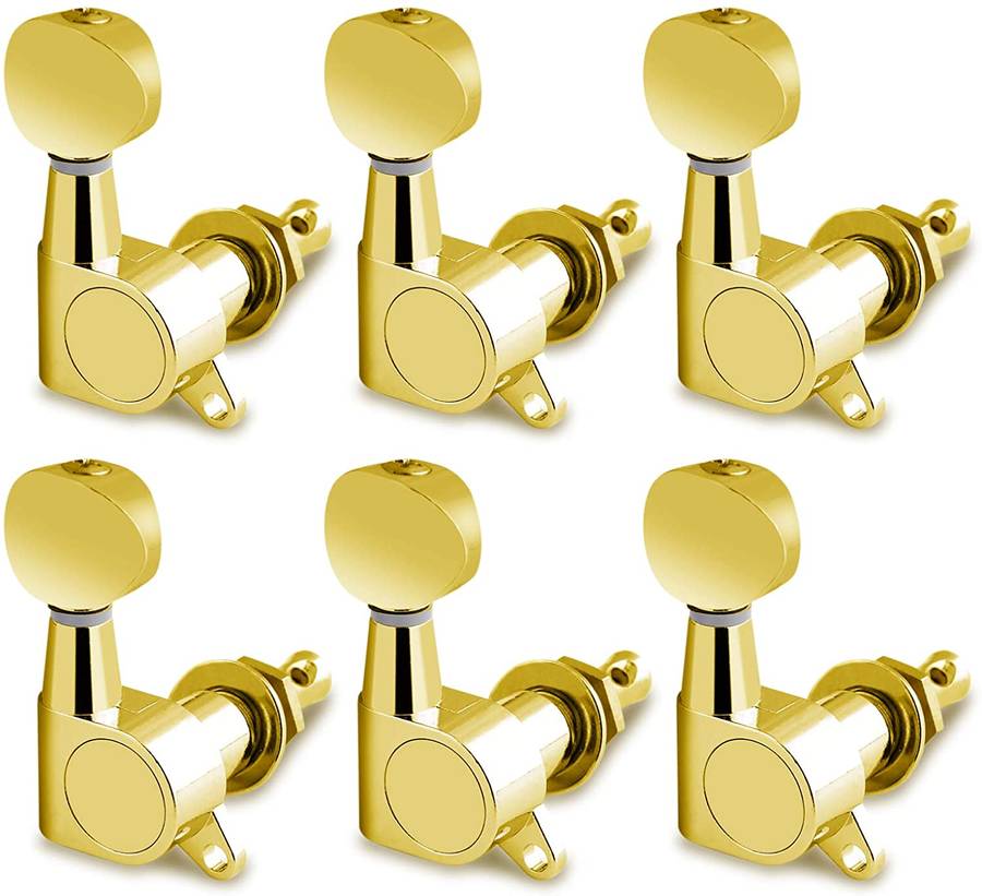 Oval Strat Style Tuners Set of 6 Right