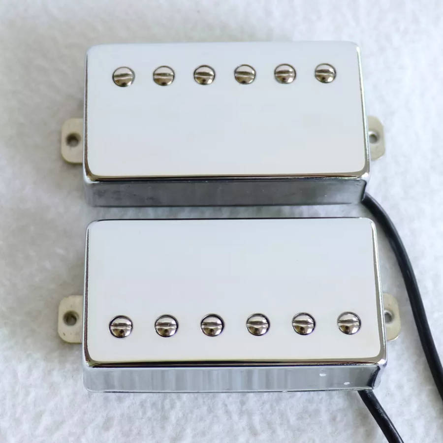 Chrome Karman AlNiCo 2 Humbucker Guitar Pickup (Single)