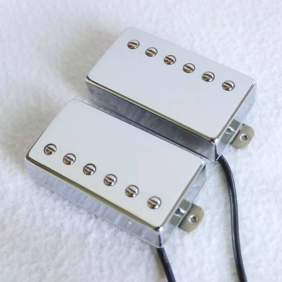Chrome Karman AlNiCo 2 Humbucker Guitar Pickup (Single)