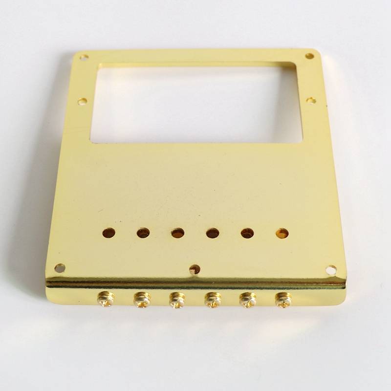 Humbucker rout Telecaster Guitar Bridge with 6 Saddles - Gold