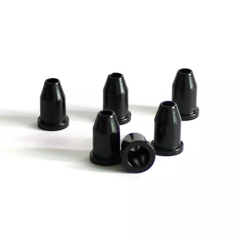 Black Guitar Top String Ferrules Set of 6