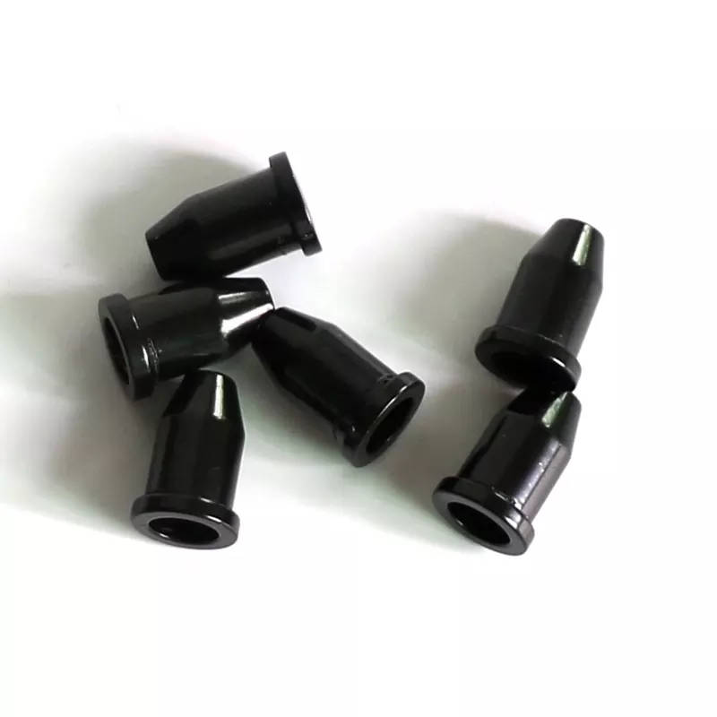Black Guitar Top String Ferrules Set of 6