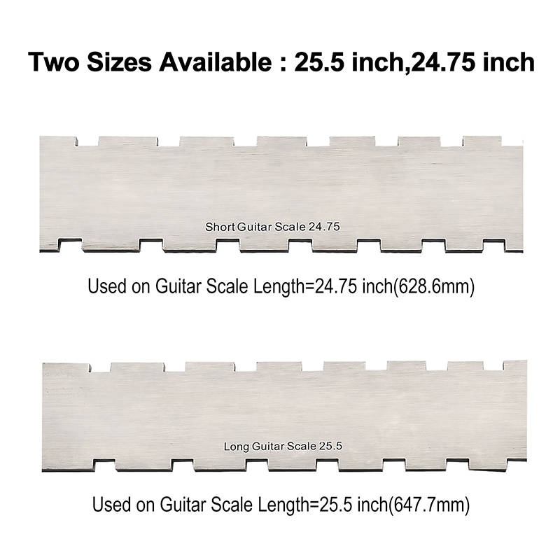 Notched Straight Edge - Dual Scale Length - 3.9mm Thickness