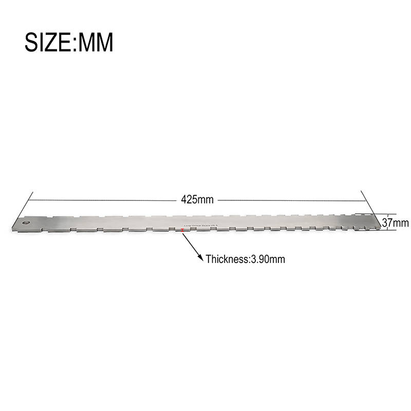 Notched Straight Edge - Dual Scale Length - 3.9mm Thickness