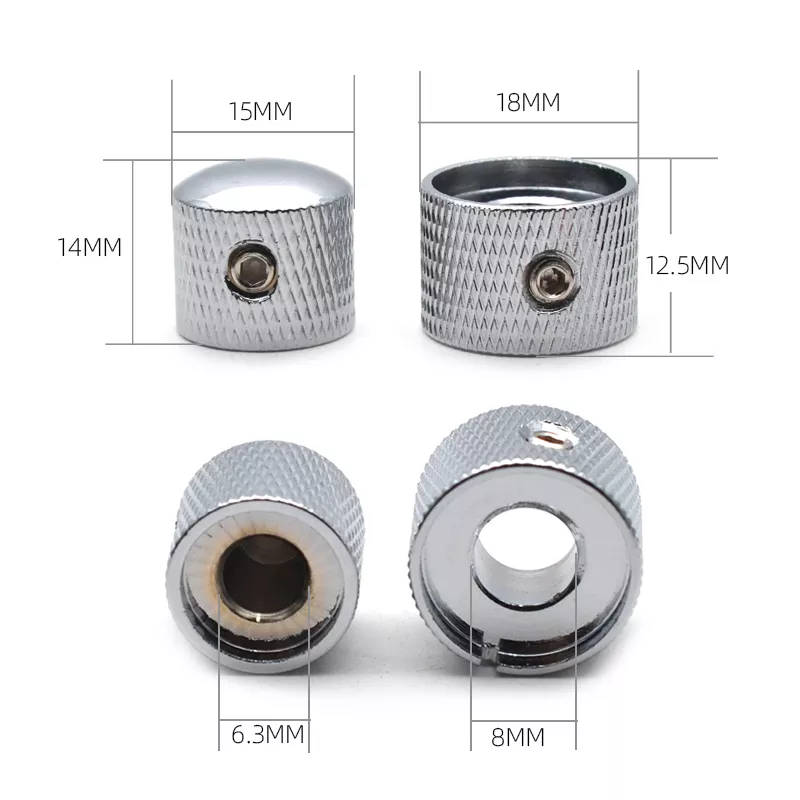 Chrome Dual Concentric Metal Knob