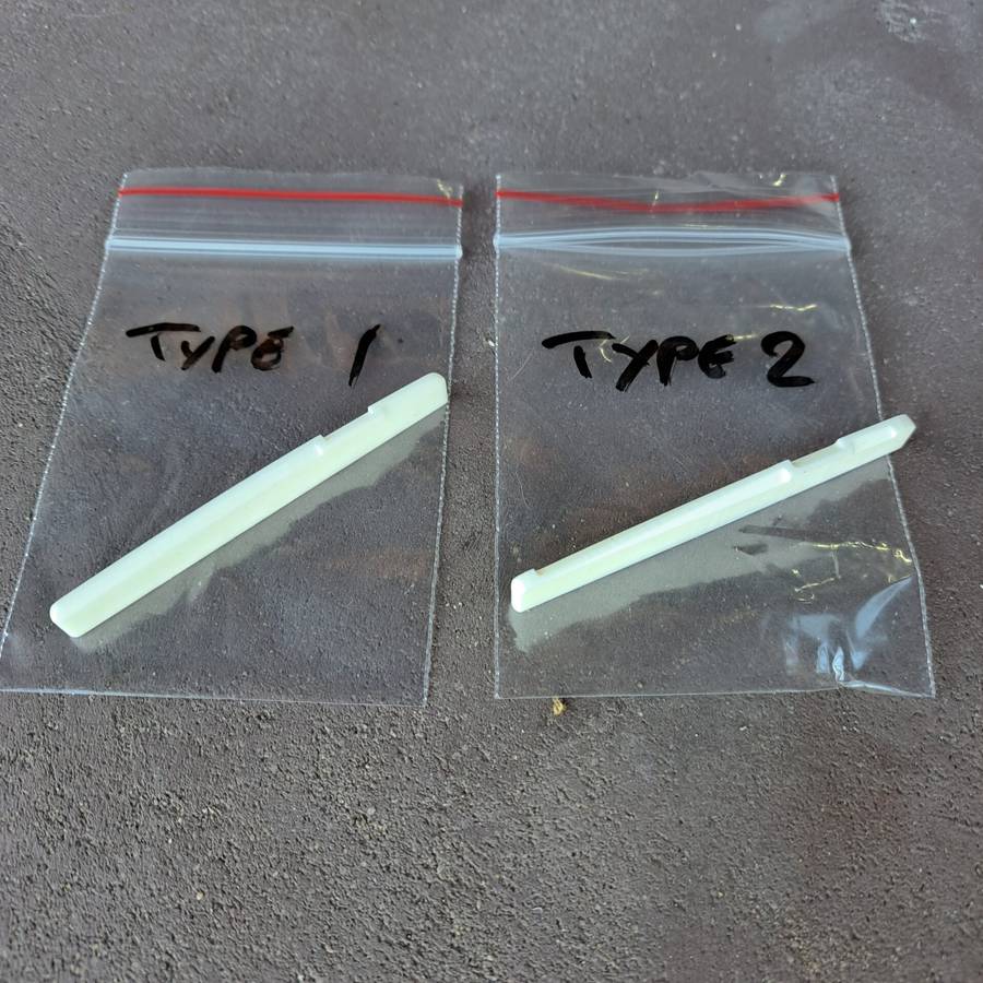 Ox Bone Saddle for Acoustic Guitars Type 2 (72mm)