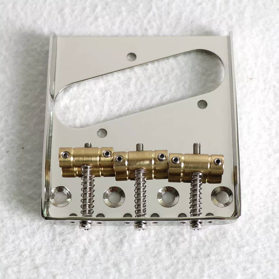 Left hand Ashtray Telecaster Guitar Bridge with 3 Brass Saddles