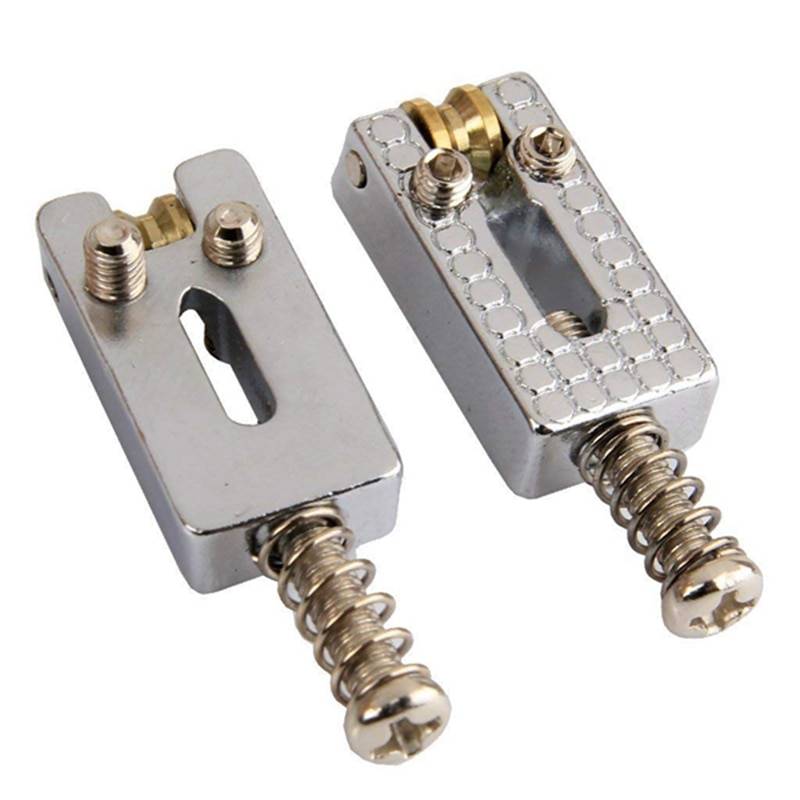 Strat saddles with brass rollers - set of 6