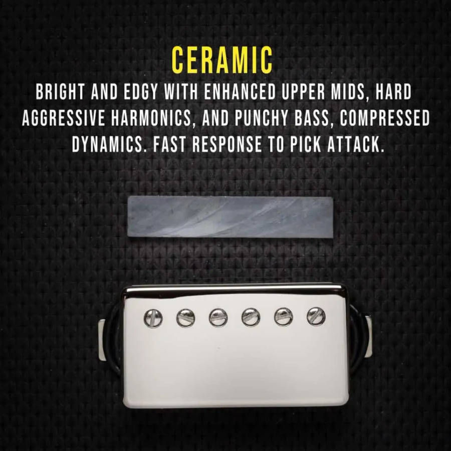 Chrome Karman AlNiCo 2 Humbucker Guitar Pickup (Single)