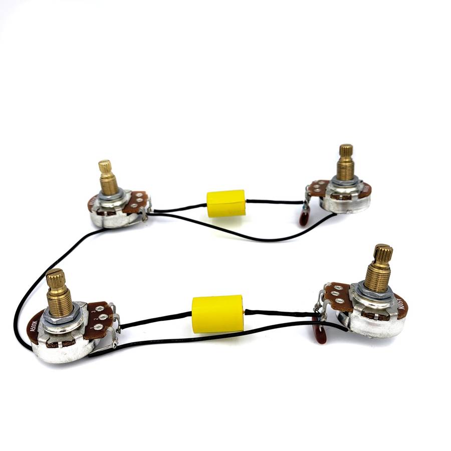 Pre-wired Electronics for Les Paul, SG or similar with 2V2T without Jack and Switch