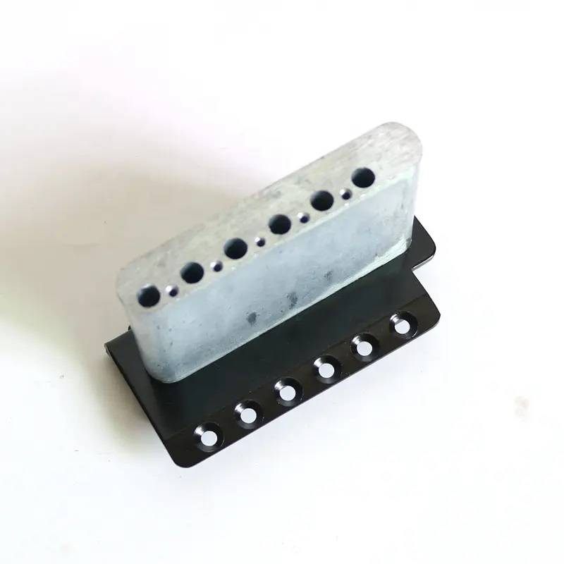 Black Vintage 6 point Strat Full Size Block Tremolo Bridge Complete - 54mm String Spacing