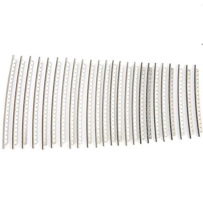 12" Radius 2.9mm Pre-cut Nickel silver guitar fret wire set of 24 (45mm - 58mm length)