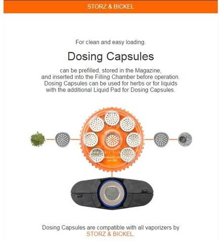 Magazine with 8 dosing Capsules