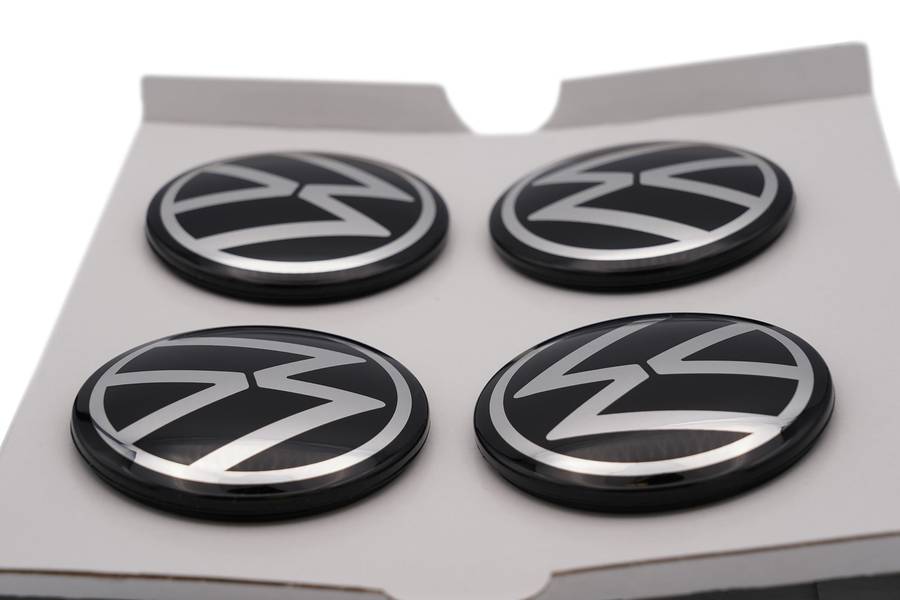 56mm VW Centre Cap (New Style Logo) - (Set of 4) Part No : 6C0 601 171