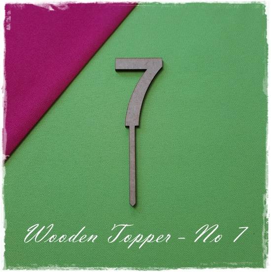 Wooden Number Topper