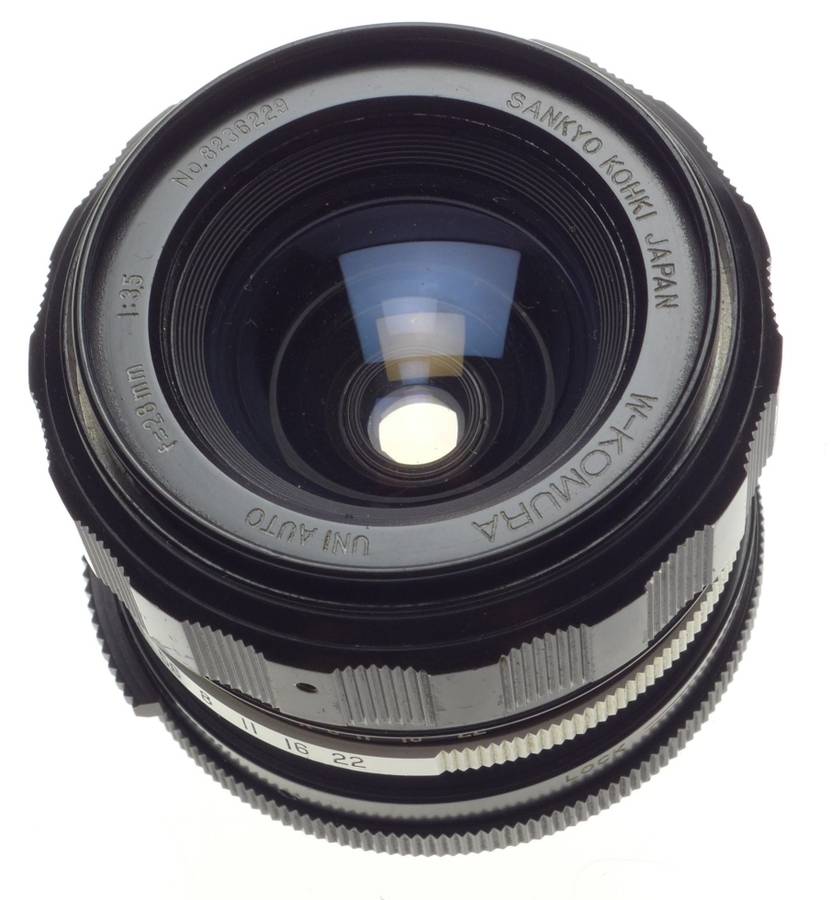 W-Komura f=28mm 1:3.5 Classic 35mm Film Camera Lens - Komura