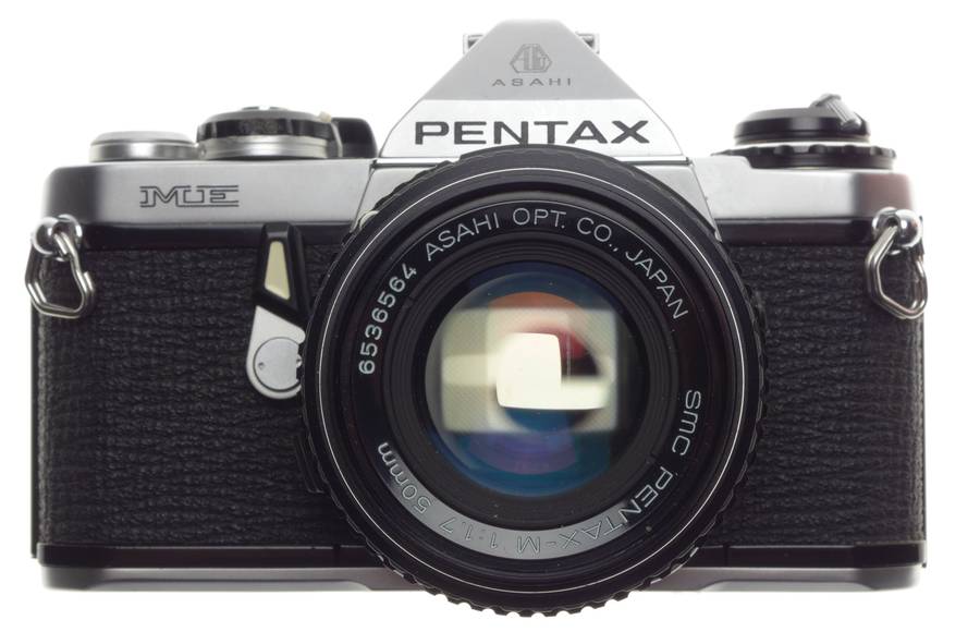 Mint Pentax ME 35mm vintage SLR film camera Asahi SMC Pentax-M 1.7 50mm - Pentax