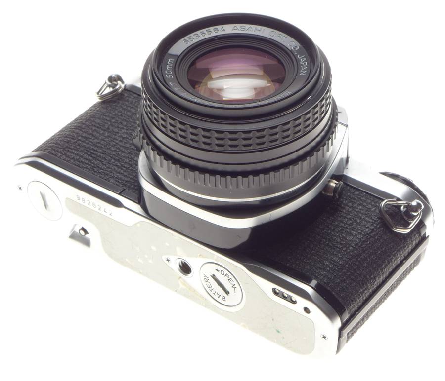 Mint Pentax ME 35mm vintage SLR film camera Asahi SMC Pentax-M 1.7 50mm - Pentax