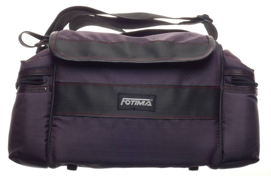 Fotima Blue used camera bag with neck strap compartments - Fotima