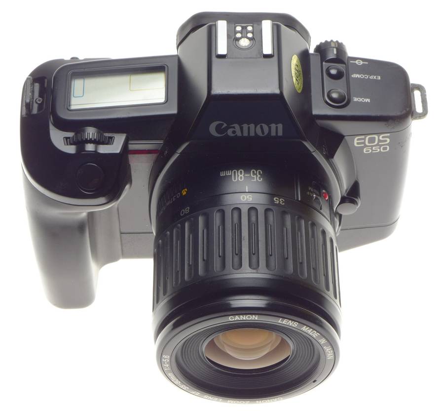 Canon EOS 650 film 35mm vintage camera body Zoom EF 35-80mm lens - Canon