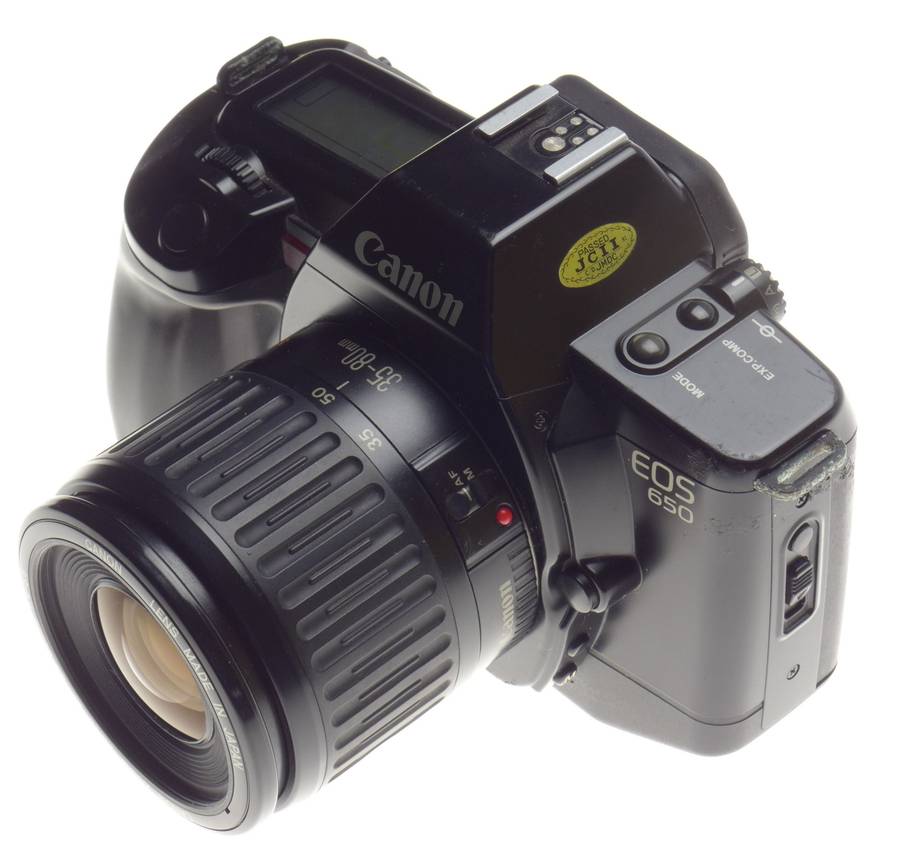 Canon EOS 650 film 35mm vintage camera body Zoom EF 35-80mm lens - Canon
