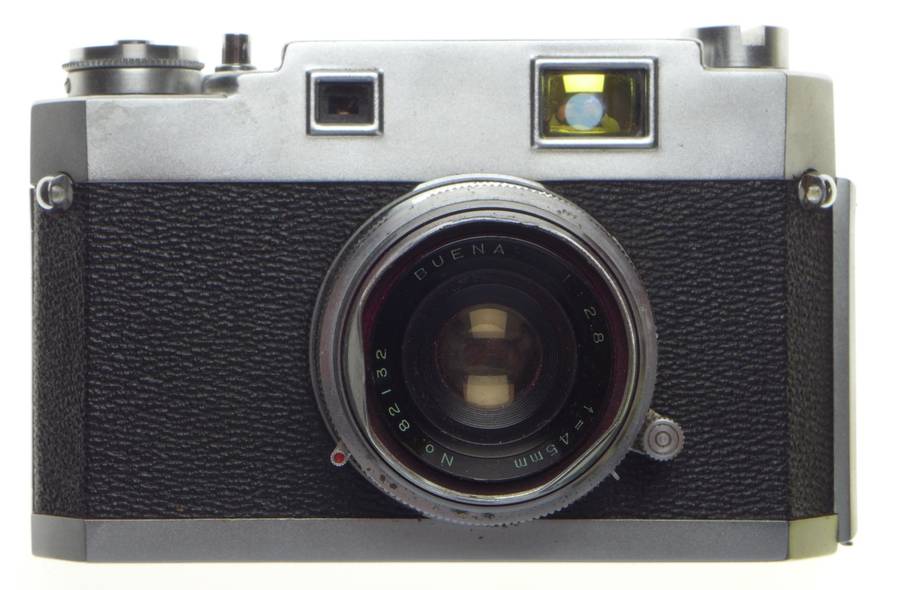 Buena rangefinder 35mm film camera 2.8 f=35mm vintage case included - Bueno