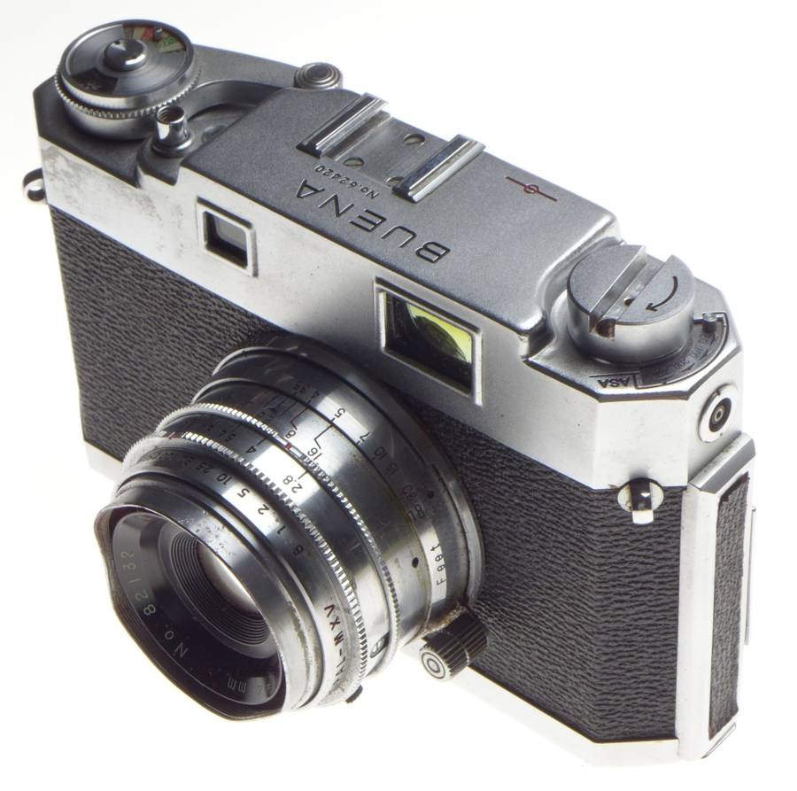 Buena rangefinder 35mm film camera 2.8 f=35mm vintage case included - Bueno