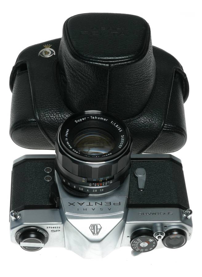 Pentax SP Spotmatic 35mm Film SLR Camera Super Takumar 1:1.8/55 Pouch