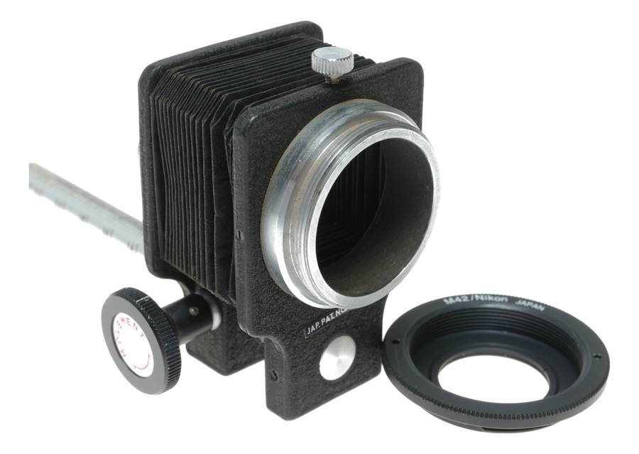 Asahi Pentax Bellows Macro Film Photography Unit M42/Nikon Adapter