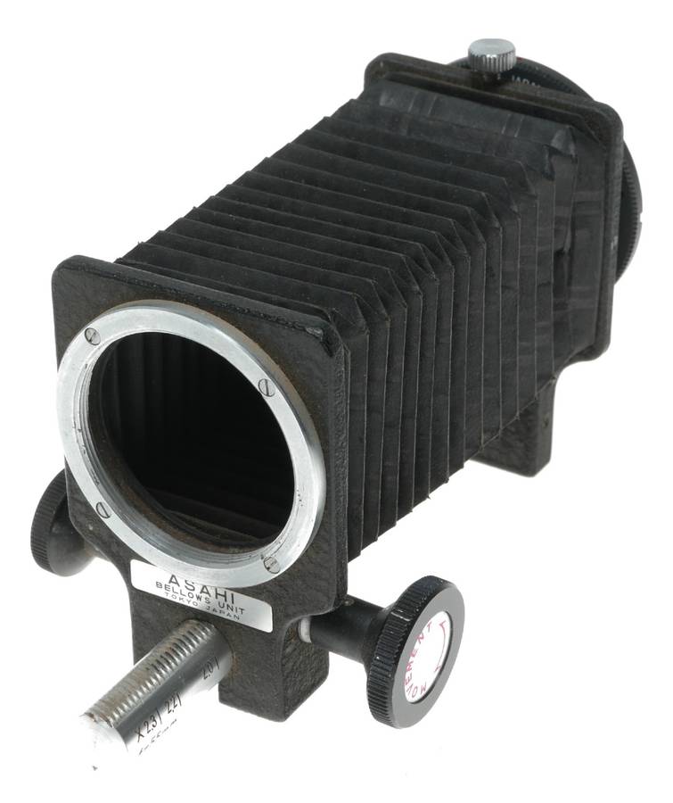 Asahi Pentax Bellows Macro Film Photography Unit M42/Nikon Adapter