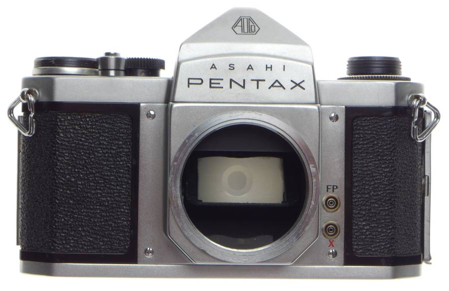 ASAHI PENTAX S1 SLR vintage 35mm chrome film camera Auto-Takumar 1:2.2/55mm lens f=55mm - Pentax