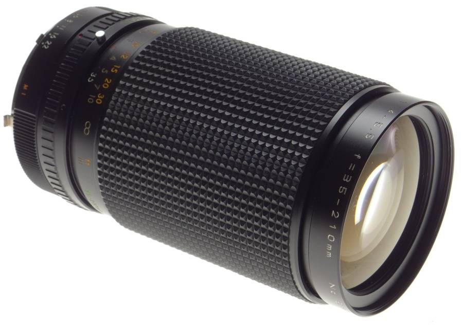 MINOLTA MD Auto MAKINON MC Zoom 1:4-5.5 f=35-210mm vintage film camera lens caps case - Minolta