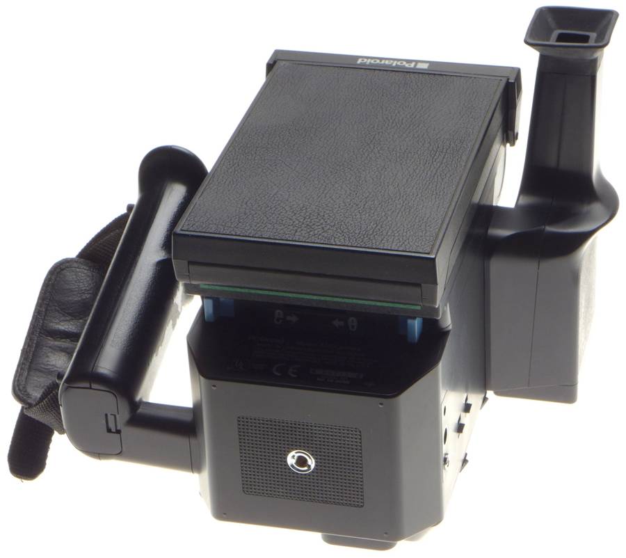 POLAROID MINIPORTRAIT instant camera shoots 4 shots at once with Pol back, flash, grip, finder - Pol
