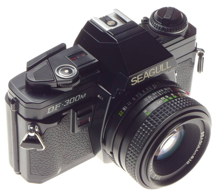 DF-300M SEAGULL Black MINT SLR 35mm vintage film camera 1.8/50mm lens f=50mm clean - Seagull
