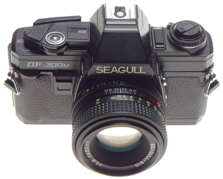 DF-300M SEAGULL Black MINT SLR 35mm vintage film camera 1.8/50mm lens f=50mm clean - Seagull