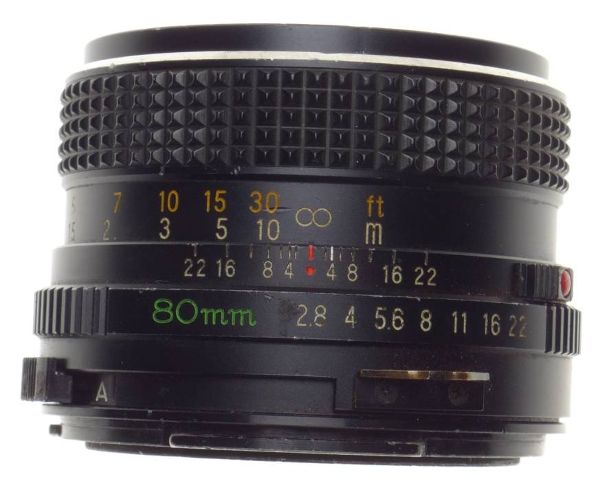 MAMIYA-Sekor C 1:2.8 f=80mm Prime medium format 120 roll film vintage camera lens 2.8/80mm - Mamiya