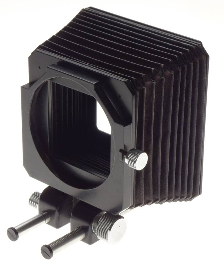 Mamiya Bellows Compendium Lens hood / shade attachment device for medium format film camera - Mamiya